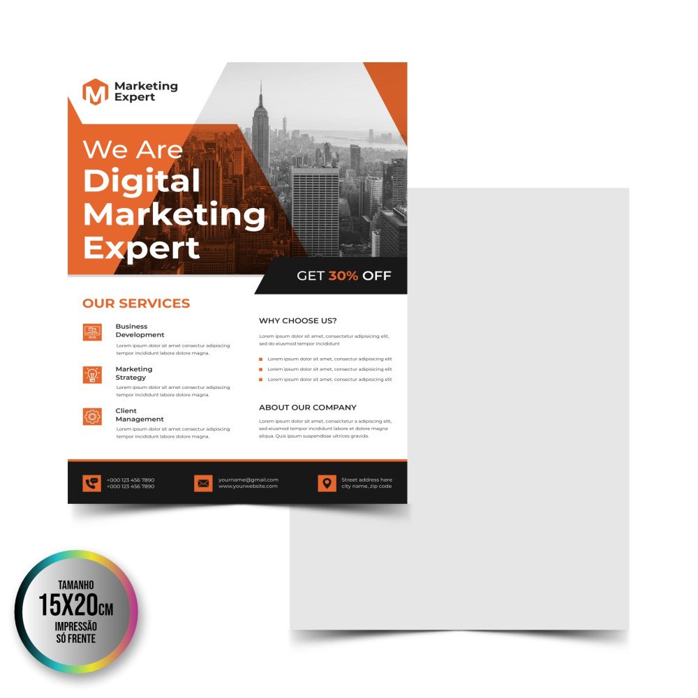 5000 Panfletos 15x20cm 4/0